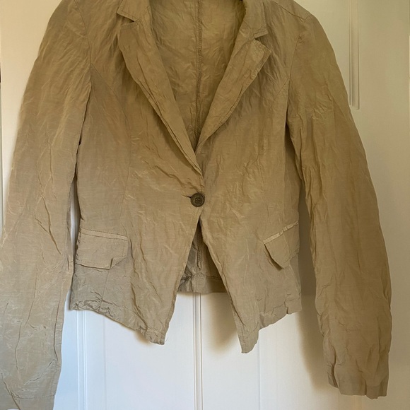 Sandro Ferrone Wrinkled Silk Women Jacket -size M - Picture 9 of 10